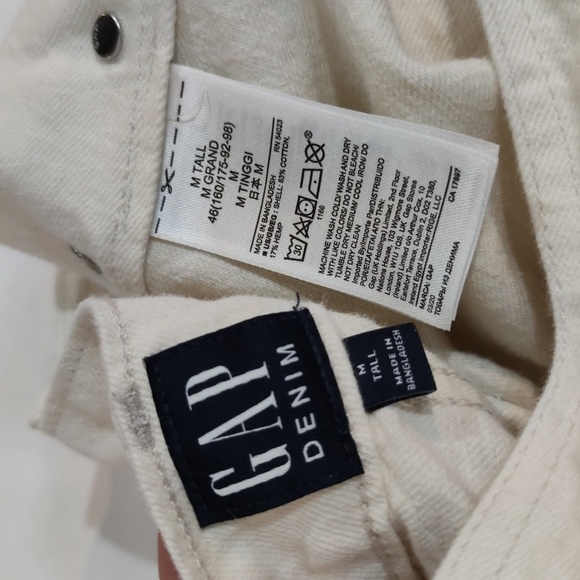 Jumper Gap Denim Dress Overalls Coveralls size Med Pockets Adjustable straps - Picture 15 of 16